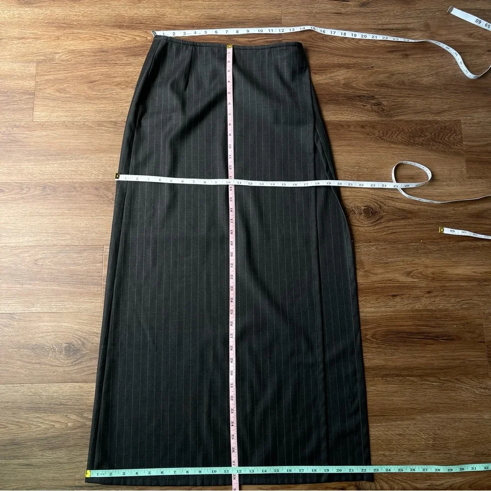 Lafayette 148 A-line Black Midi Skirt Sz 4 Wool